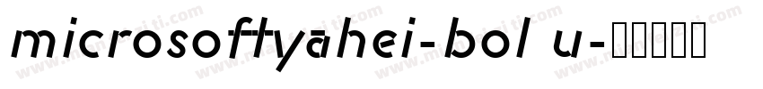 microsoftyahei-bol u字体转换